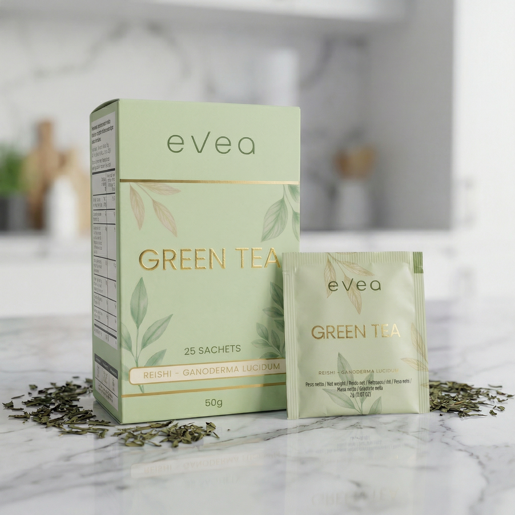 EVEA Green Tea - Tè Verde Biologico con Reishi